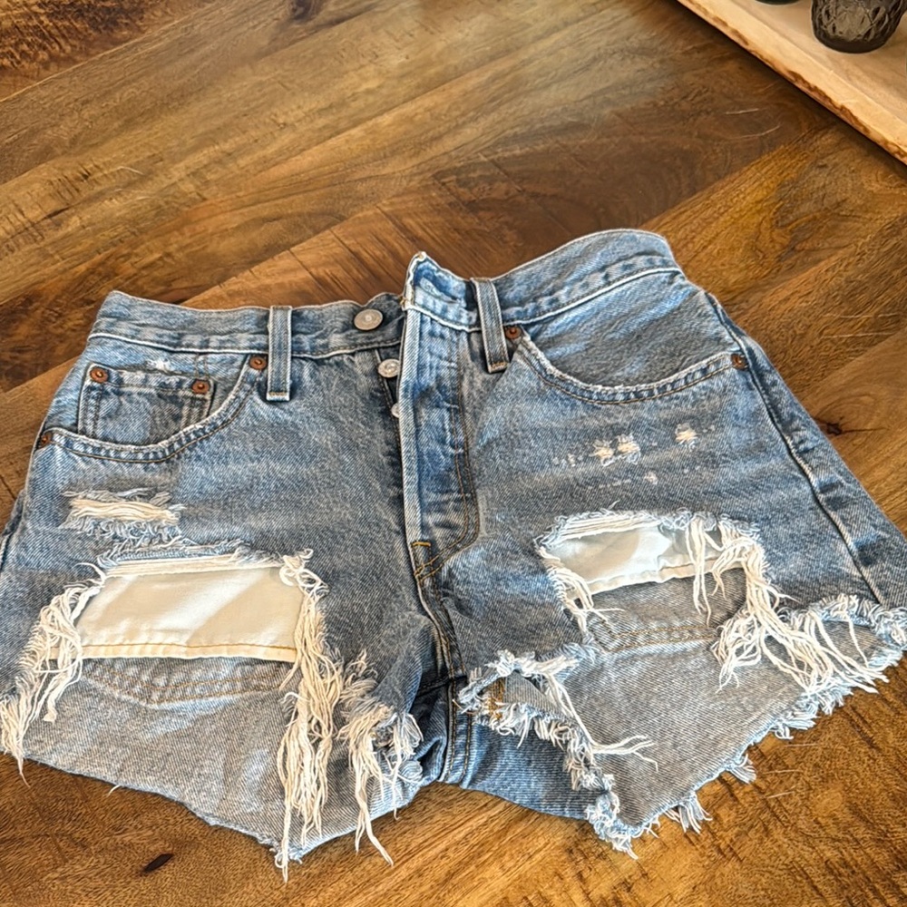 Levi’s Distressed Denim Shorts